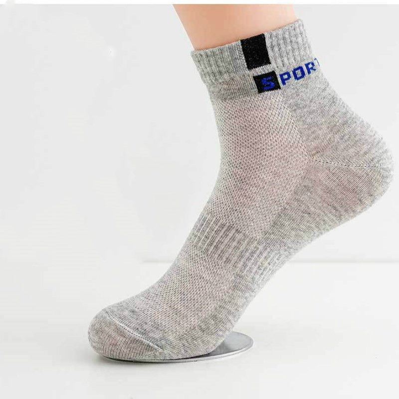 10 Pieces/Pack Men Cotton Socks Breathable Non-slip Summer Ankle Socks Women Mesh Boat Socks Men Short Socks Plus Size(EU39-46)