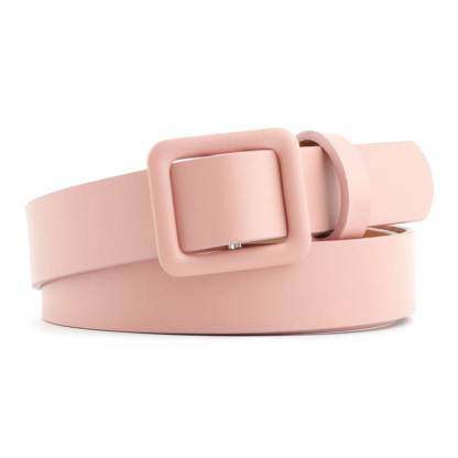 12 Styles Women Belts Luxury Brand Double Circle Buckle PU Leather Waist Strap Jeans Trousers Casual Ladies Female Waistband
