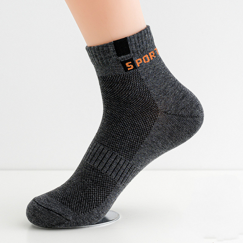10 Pieces/Pack Men Cotton Socks Breathable Non-slip Summer Ankle Socks Women Mesh Boat Socks Men Short Socks Plus Size(EU39-46)