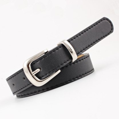 12 Styles Women Belts Luxury Brand Double Circle Buckle PU Leather Waist Strap Jeans Trousers Casual Ladies Female Waistband