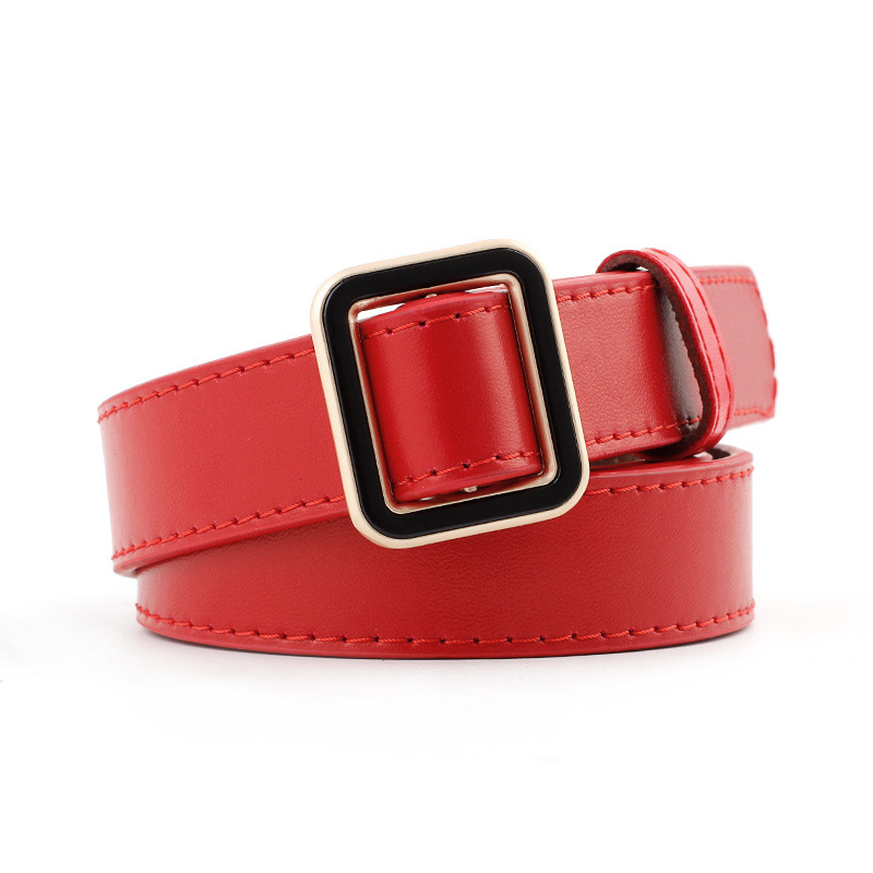 12 Styles Women Belts Luxury Brand Double Circle Buckle PU Leather Waist Strap Jeans Trousers Casual Ladies Female Waistband