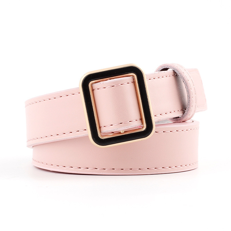12 Styles Women Belts Luxury Brand Double Circle Buckle PU Leather Waist Strap Jeans Trousers Casual Ladies Female Waistband
