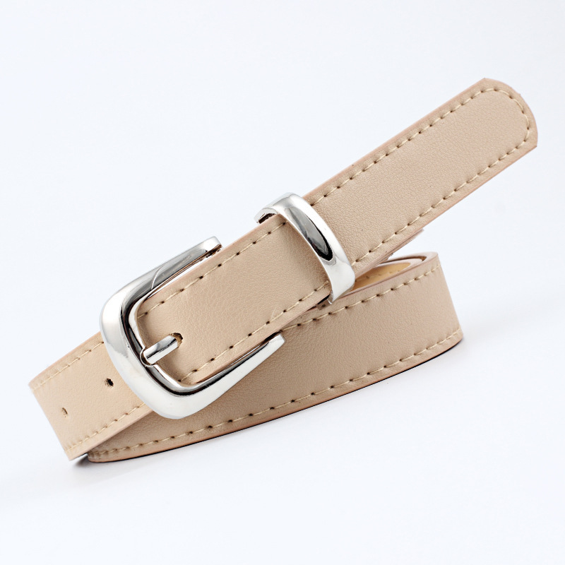 12 Styles Women Belts Luxury Brand Double Circle Buckle PU Leather Waist Strap Jeans Trousers Casual Ladies Female Waistband