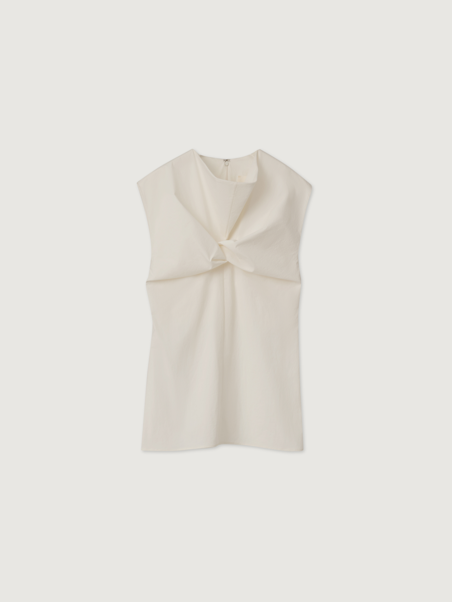 COWL NECK COTTON BLOUSE