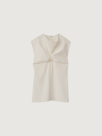 COWL NECK COTTON BLOUSE