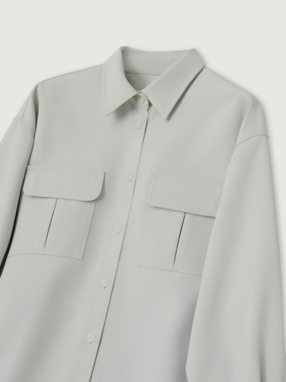 POD商品-OVERSIZED COTTON POCKET SHIRT