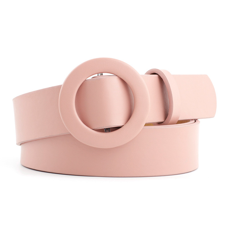 12 Styles Women Belts Luxury Brand Double Circle Buckle PU Leather Waist Strap Jeans Trousers Casual Ladies Female Waistband