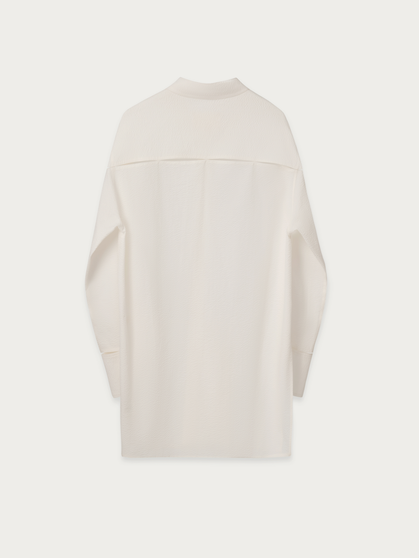 OVERSIZED LONG SLEEVE CUT-OUT COTTON SHIRT