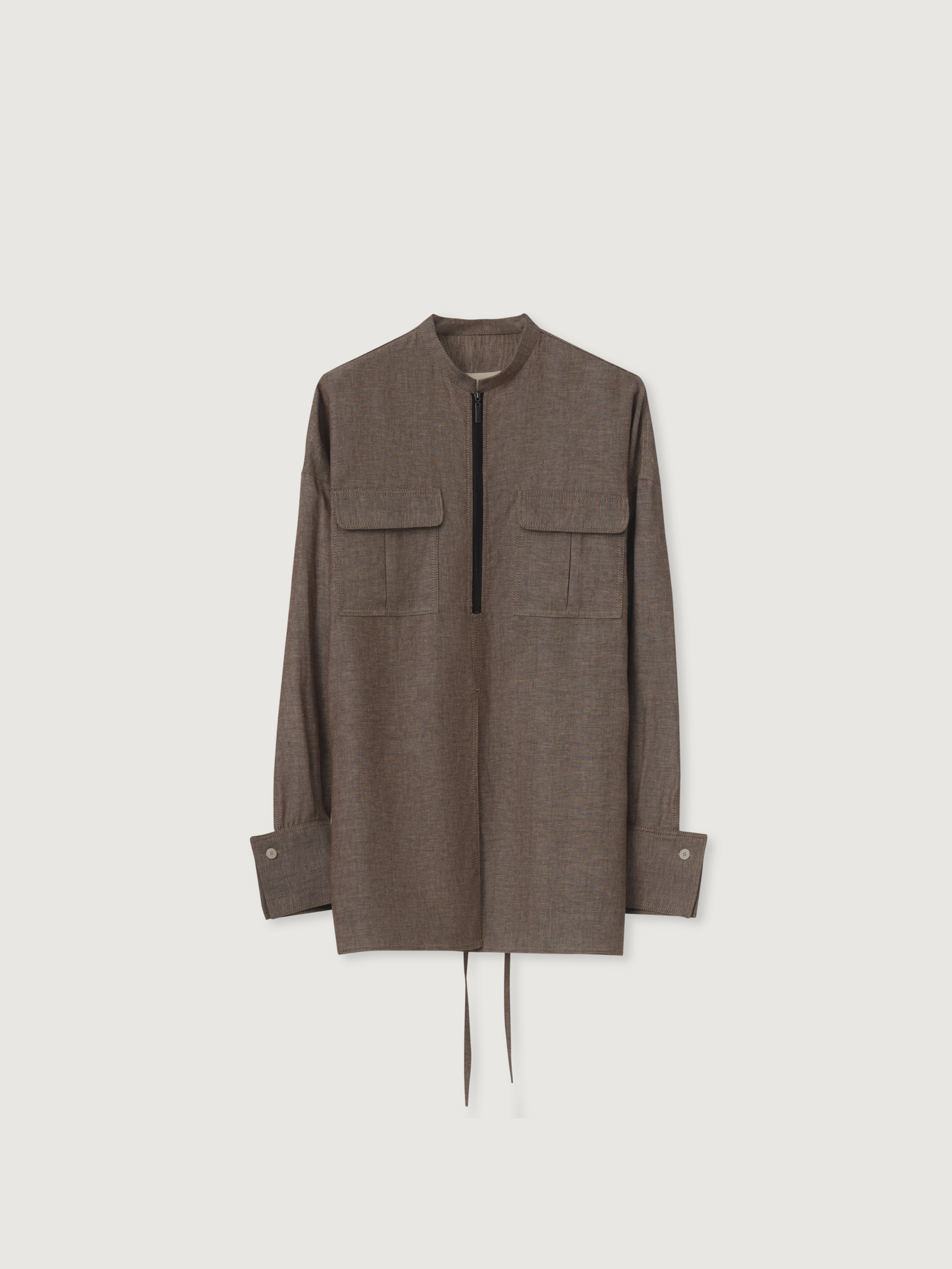 OVERSIZED LONG SLEEVE LINEN SHIRT