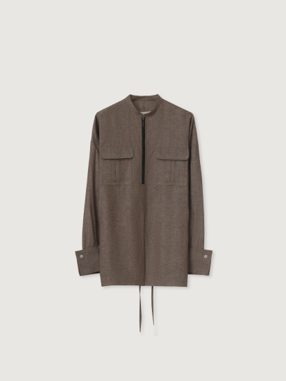 OVERSIZED LONG SLEEVE LINEN SHIRT