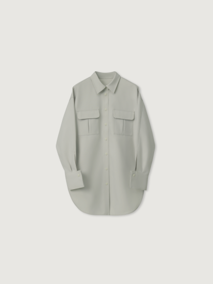 POD商品-OVERSIZED COTTON POCKET SHIRT