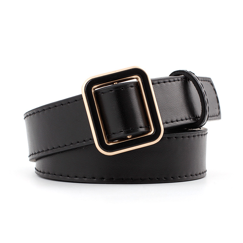 12 Styles Women Belts Luxury Brand Double Circle Buckle PU Leather Waist Strap Jeans Trousers Casual Ladies Female Waistband