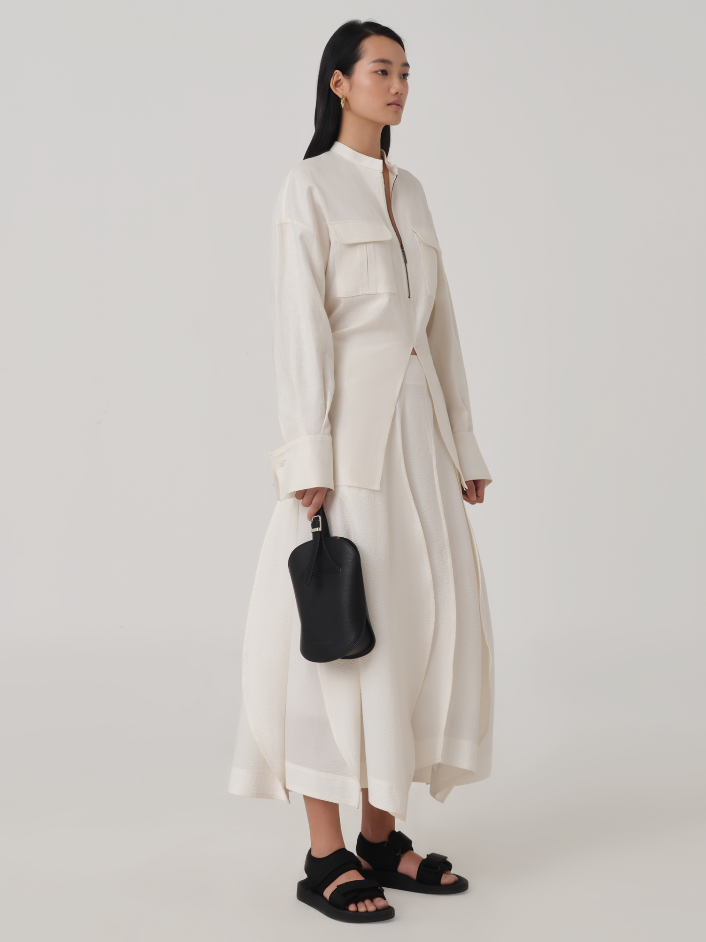 OVERSIZED LONG SLEEVE LINEN SHIRT