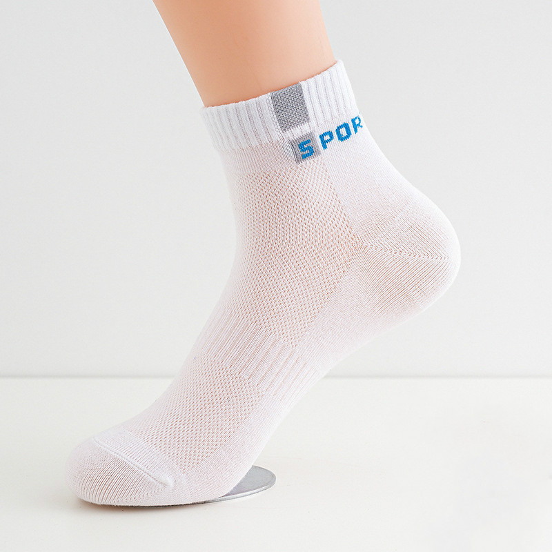 10 Pieces/Pack Men Cotton Socks Breathable Non-slip Summer Ankle Socks Women Mesh Boat Socks Men Short Socks Plus Size(EU39-46)