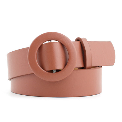 12 Styles Women Belts Luxury Brand Double Circle Buckle PU Leather Waist Strap Jeans Trousers Casual Ladies Female Waistband