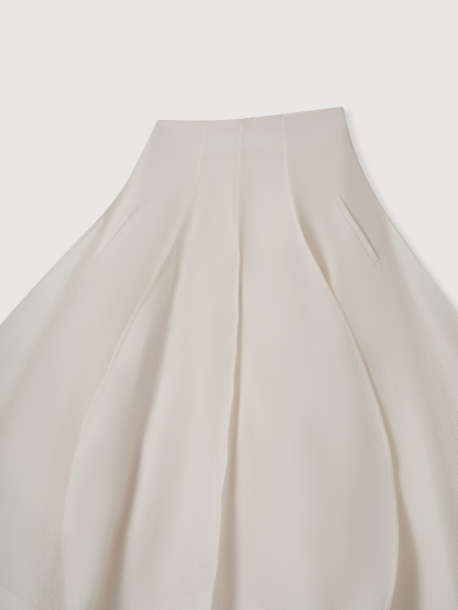 COCOON SHAPE COTTON SKIRT