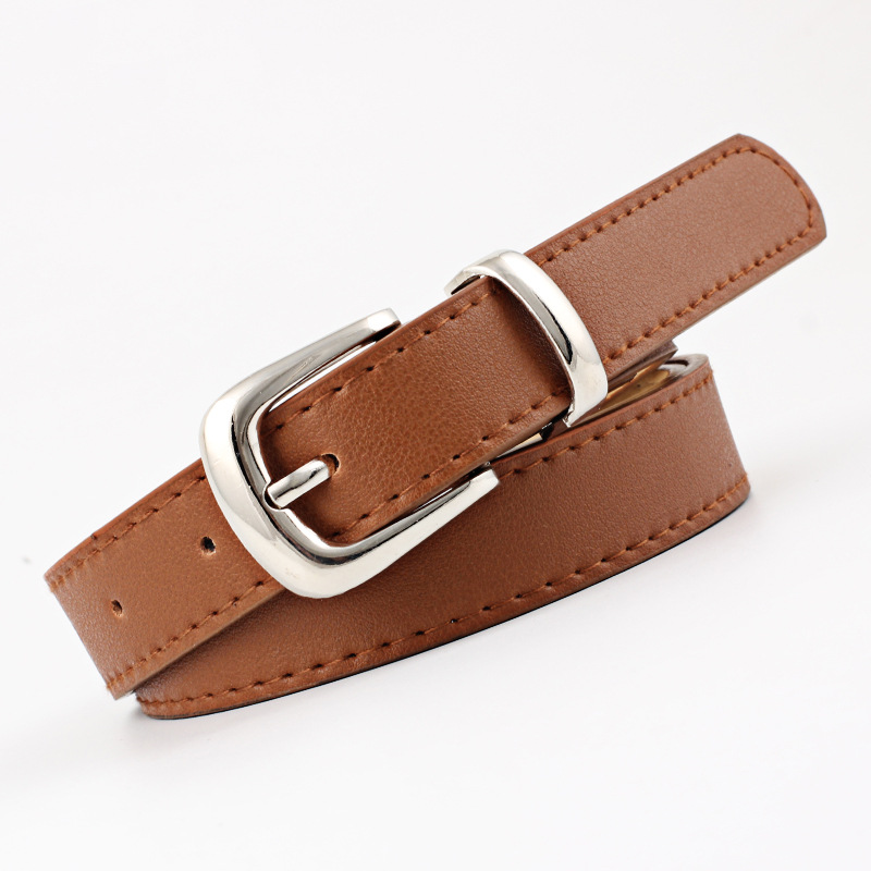 12 Styles Women Belts Luxury Brand Double Circle Buckle PU Leather Waist Strap Jeans Trousers Casual Ladies Female Waistband
