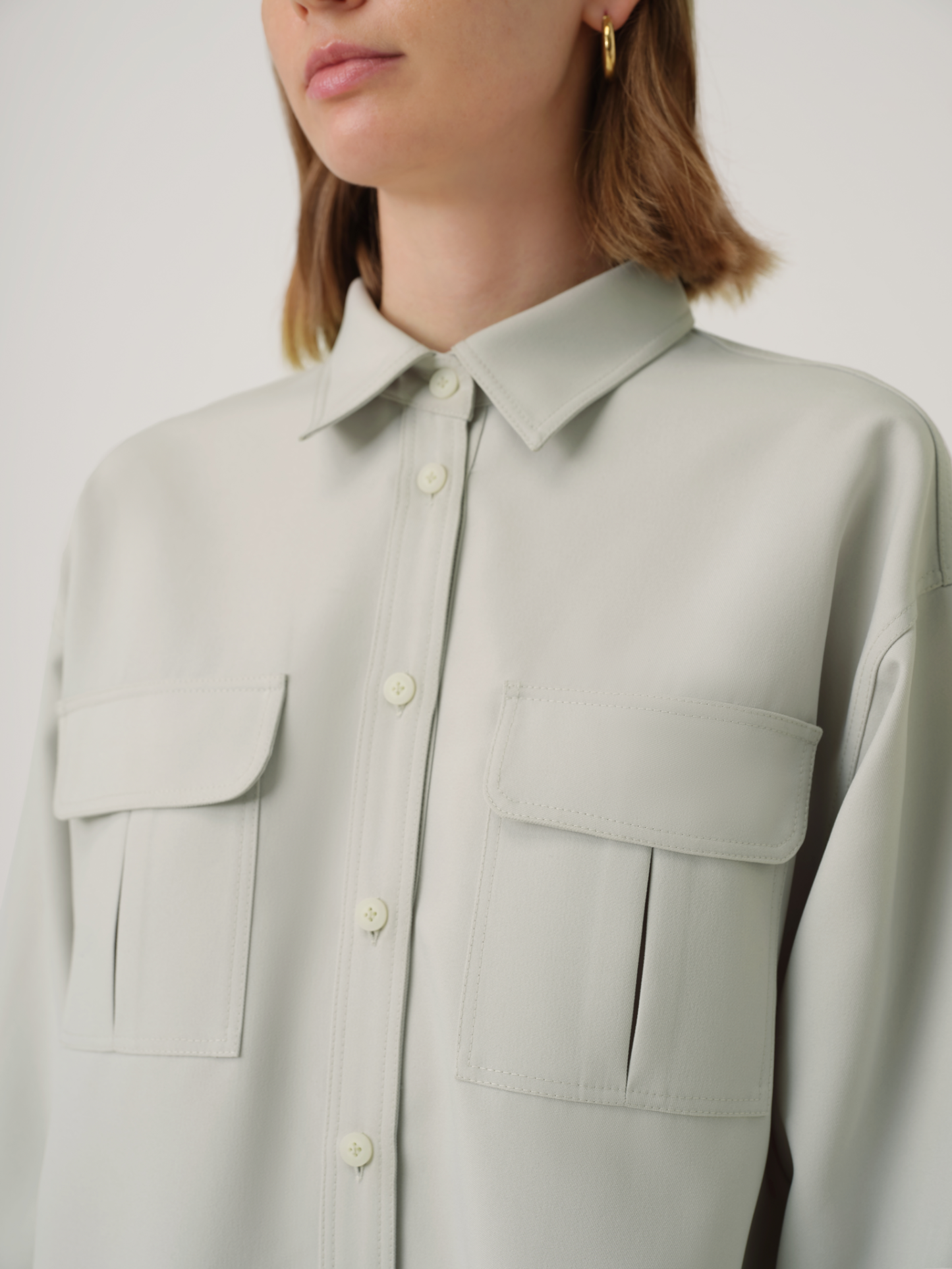 POD商品-OVERSIZED COTTON POCKET SHIRT