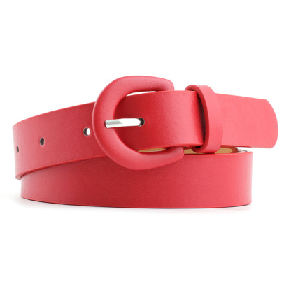 12 Styles Women Belts Luxury Brand Double Circle Buckle PU Leather Waist Strap Jeans Trousers Casual Ladies Female Waistband