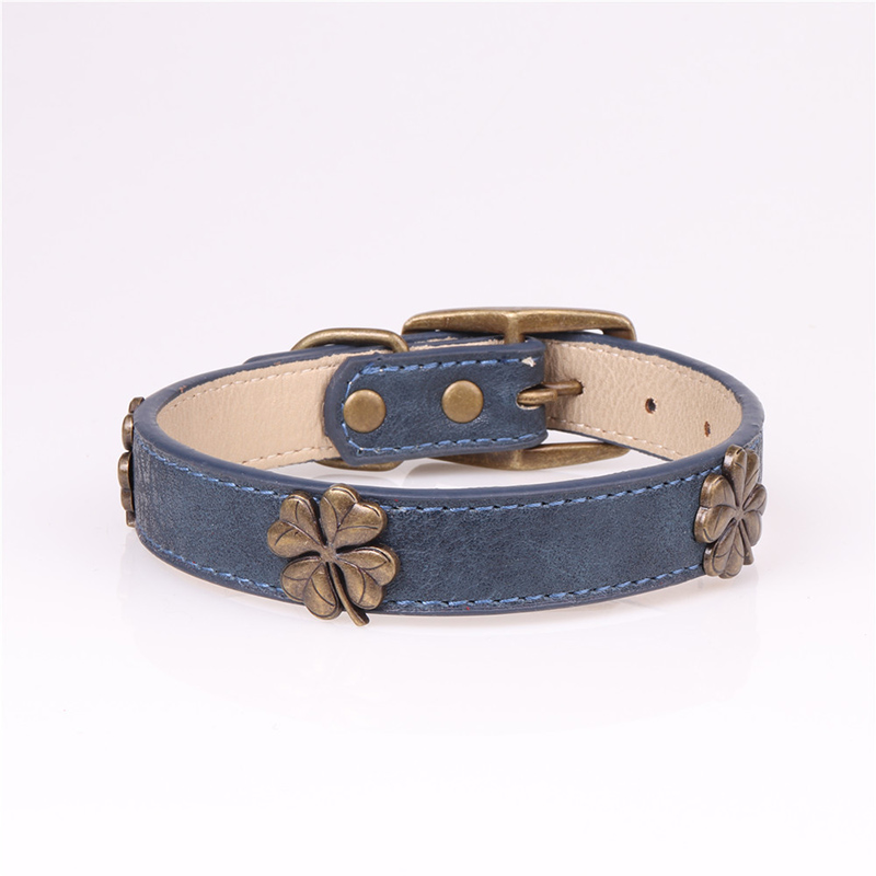 Leather Pet Collars for Medium or Large Dogs Adjustment Range 12 to 18