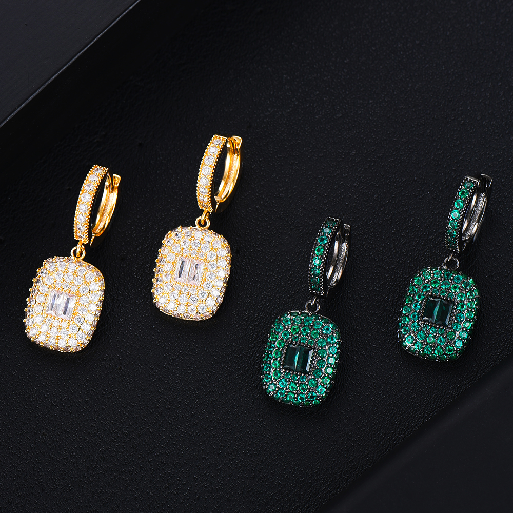GODKI New Trendy Fashion Drop Earrings For Women Wedding Cubic Zirconia Dubai Bridal Earrings Costume Jewelry 2020 Summer Party