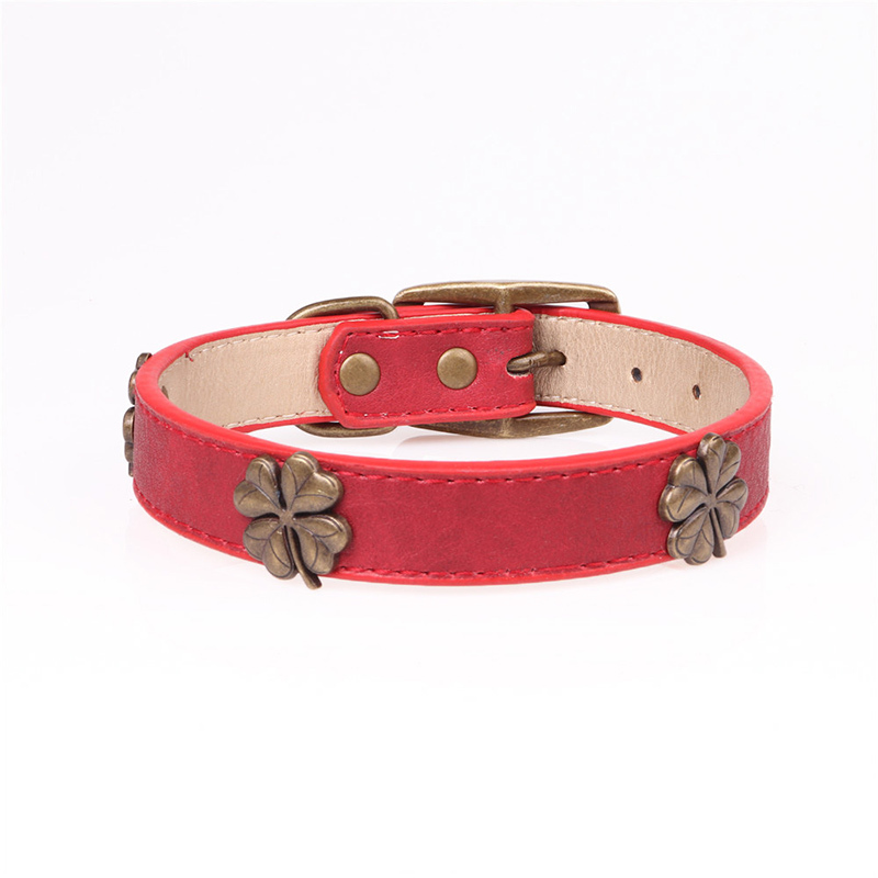 Leather Pet Collars for Medium or Large Dogs Adjustment Range 12 to 18
