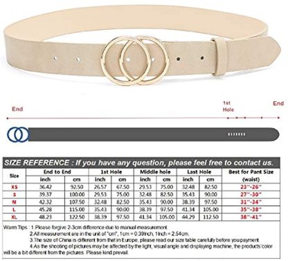 12 Styles Women Belts Luxury Brand Double Circle Buckle PU Leather Waist Strap Jeans Trousers Casual Ladies Female Waistband