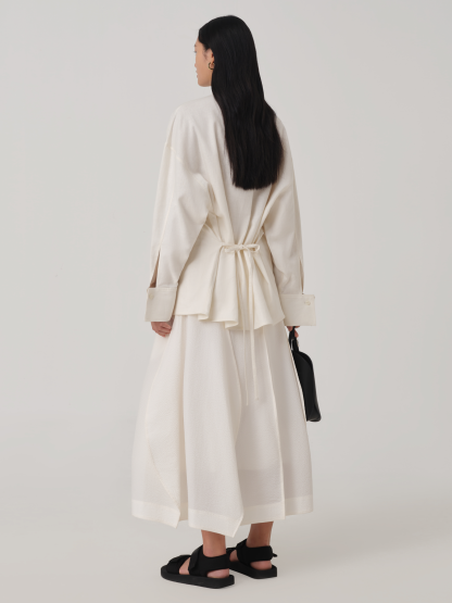 OVERSIZED LONG SLEEVE LINEN SHIRT