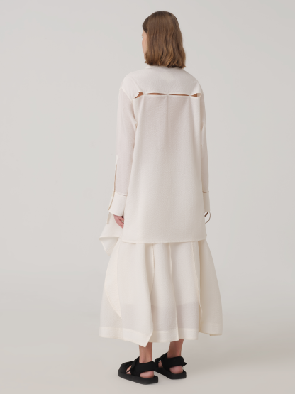 COCOON SHAPE COTTON SKIRT